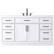 Alden 60 X 35 inch White Bathroom Vanity Cabinet