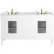 Park Avenue 60 X 35 inch White with Carrara White Marble Vanity Set