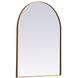 Ayra 36 X 27 inch Brass Mirror