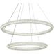 Bowen 2 Light 42 inch Satin Gold Chandelier Ceiling Light