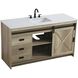 Austin 60 X 34 inch Natural Oak Bathroom Vanity Cabinet