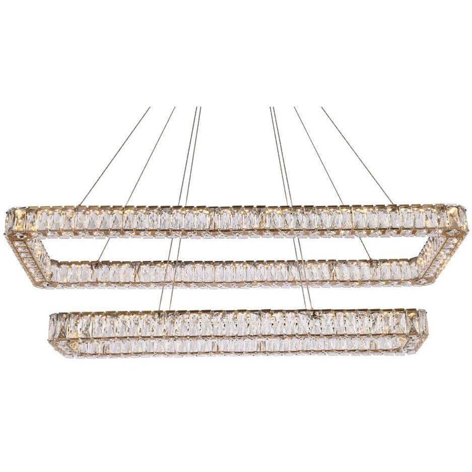 Monroe 2 Light 50 inch Gold Pendant Ceiling Light