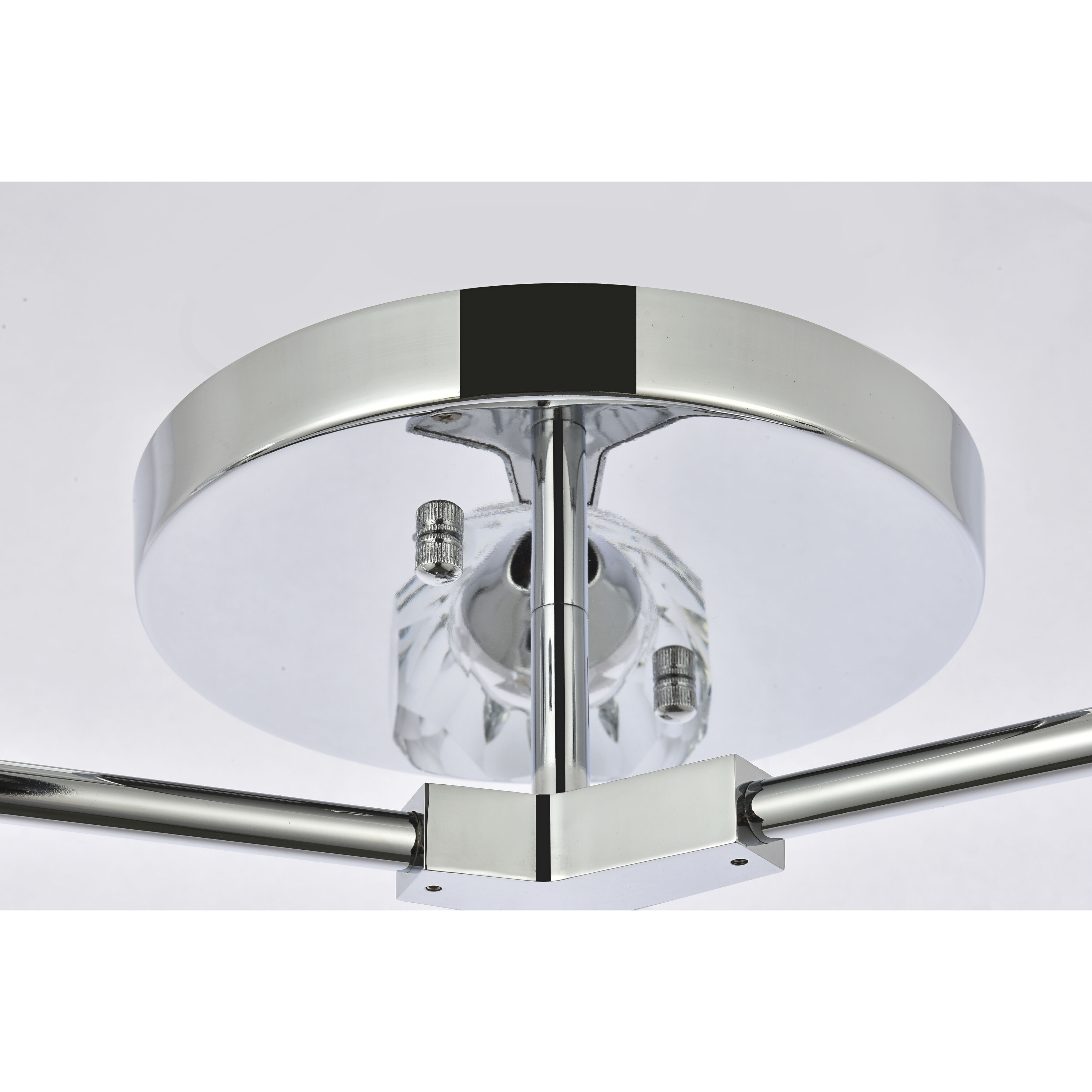 Zayne 3 Light 15 inch Chrome Flush Mount Ceiling Light