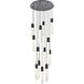 Aurora 13 Light 30 inch Black Chandelier Ceiling Light