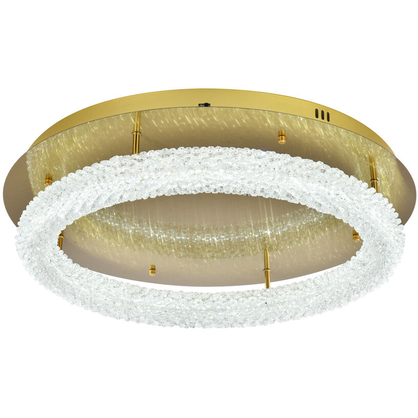 Bowen 1 Light 26 inch Satin Gold Flush Mount Ceiling Light