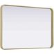 Remy 40 X 27 inch Brass Mirror