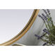 Asha 30 X 20 inch Brass Mirror in 20 x 30