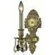 Monarch 1 Light 5 inch French Gold Wall Sconce Wall Light in Golden Teak, Royal Cut