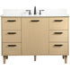 Baldwin 48 X 22 X 34 inch Maple Vanity Sink Set