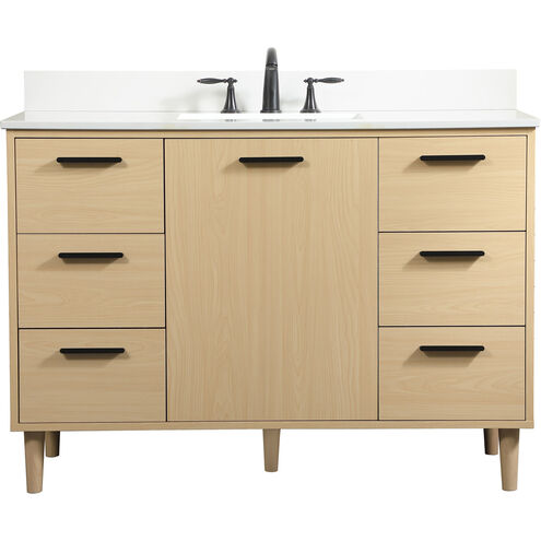 Baldwin 48 X 22 X 34 inch Maple Vanity Sink Set
