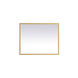 Pier 36 X 20 inch Brass LED Mirror