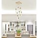Aurora 9 Light 20 inch Satin Gold Pendant Ceiling Light