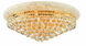 Primo 12 Light 24 inch Gold Flush Mount Ceiling Light in Royal Cut