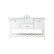 Clement 60 X 22 X 34 inch White Bathroom Vanity Cabinet