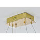 Bowen 1 Light 18 inch Satin Gold Chandelier Ceiling Light