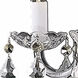 Rococo 4 Light 15 inch Gold Dining Chandelier Ceiling Light in Clear