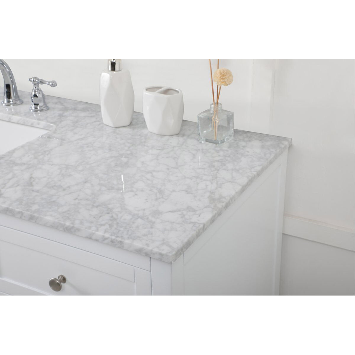 Franklin 60 X 22 X 35 inch White Bathroom Vanity Cabinet