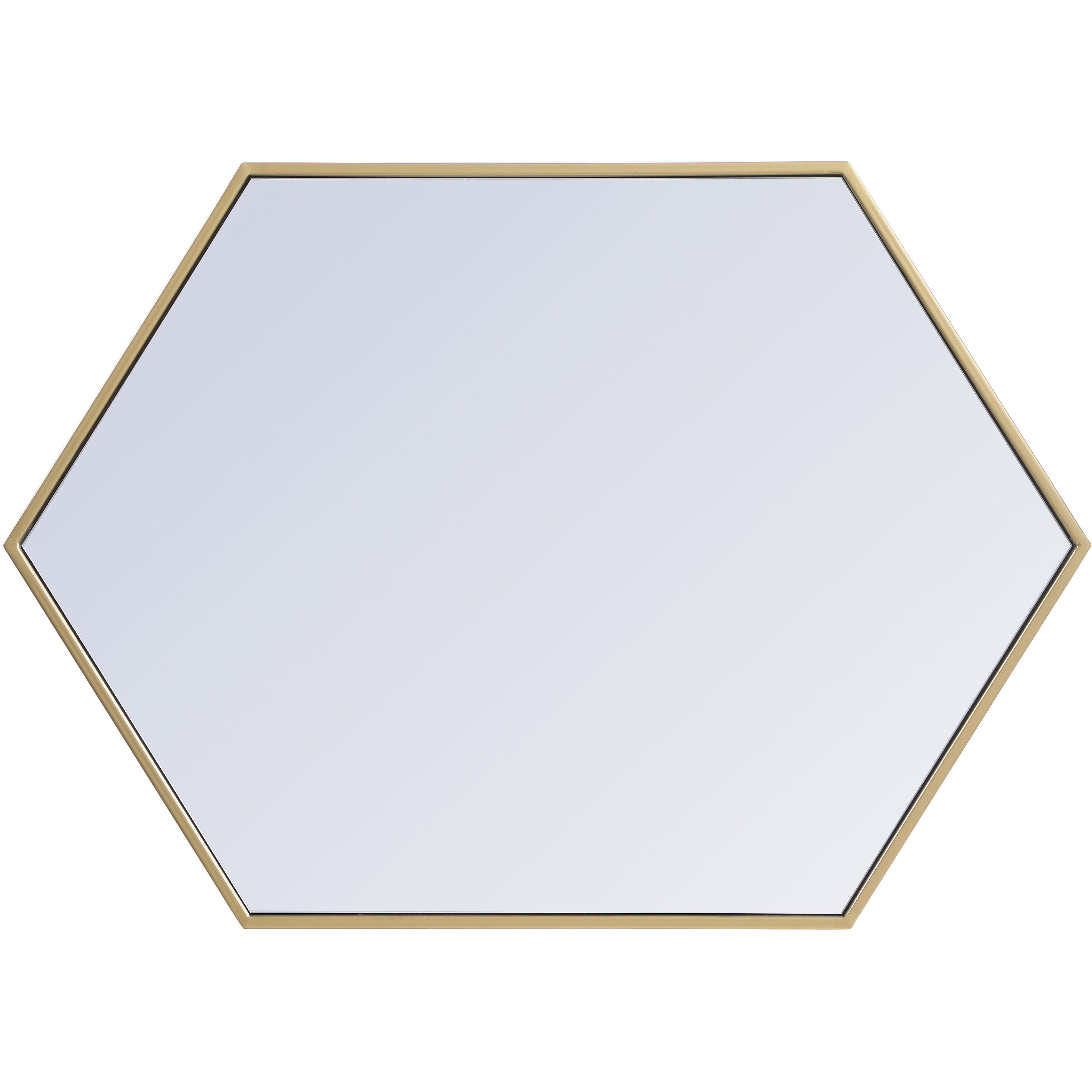 Eternity 34 X 24 inch Brass Wall Mirror