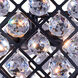 Madison 6 Light 20 inch Matte Black Pendant Ceiling Light in Clear, Urban Classic