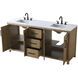 Alina 72 X 34 inch Linen Oak Bathroom Vanity Cabinet