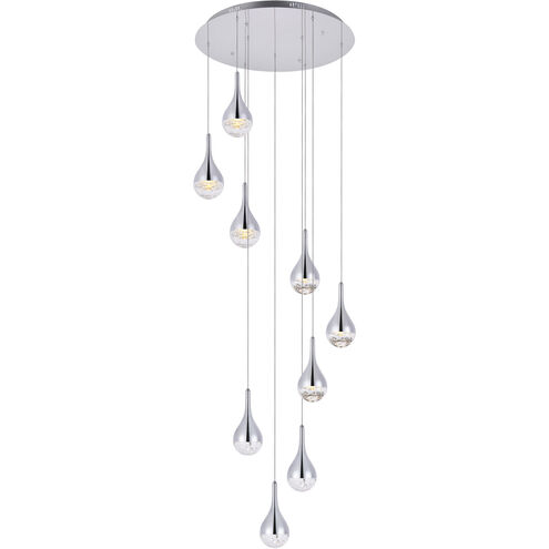 Amherst LED 24 inch Chrome Chandelier Ceiling Light