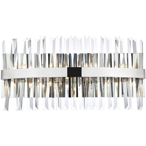 Serephina 8 Light 24 inch Chrome Bath Sconce Wall Light