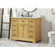 Americana 42 X 22 X 35 inch Natural Wood Vanity Sink Set