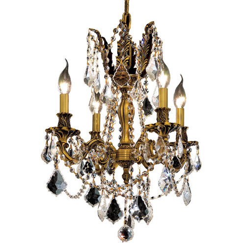 Rosalia 4 Light 17 inch French Gold Dining Chandelier Ceiling Light in Clear, Royal Cut