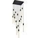 Weston 16 Light 30 inch Black Pendant Ceiling Light
