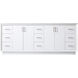 Hayes 84 X 22 X 35 inch White Vanity Sink Set