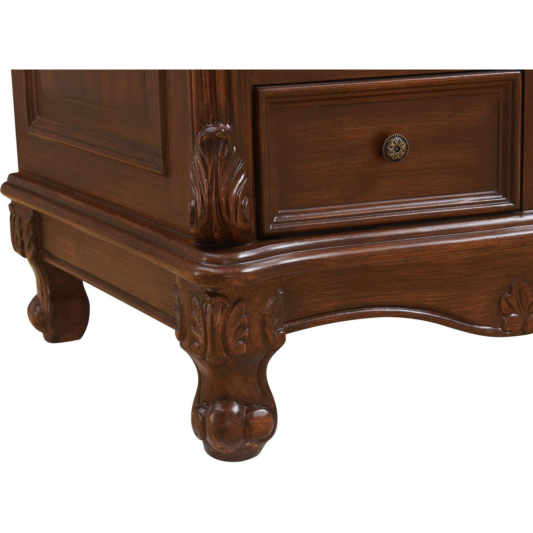 Bordeaux 48 X 22 X 36 inch Brown Vanity Sink Set