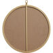 Eternity 18 X 18 inch Brass Wall Mirror