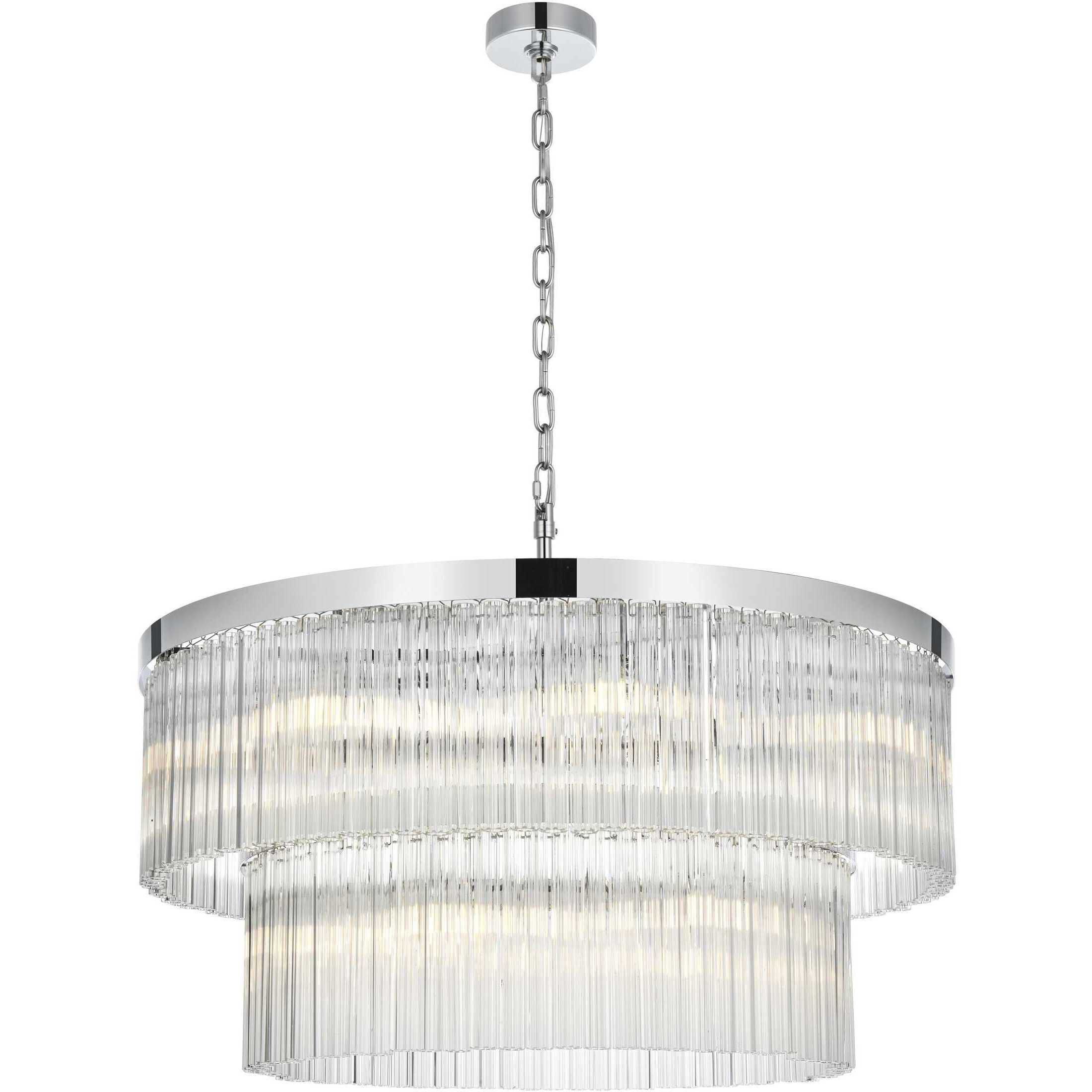 Harlow 14 Light 32 inch Chrome Chandelier Ceiling Light
