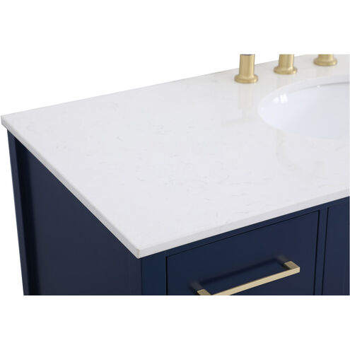 Irene 48 X 22 X 34 inch Blue Vanity Sink Set