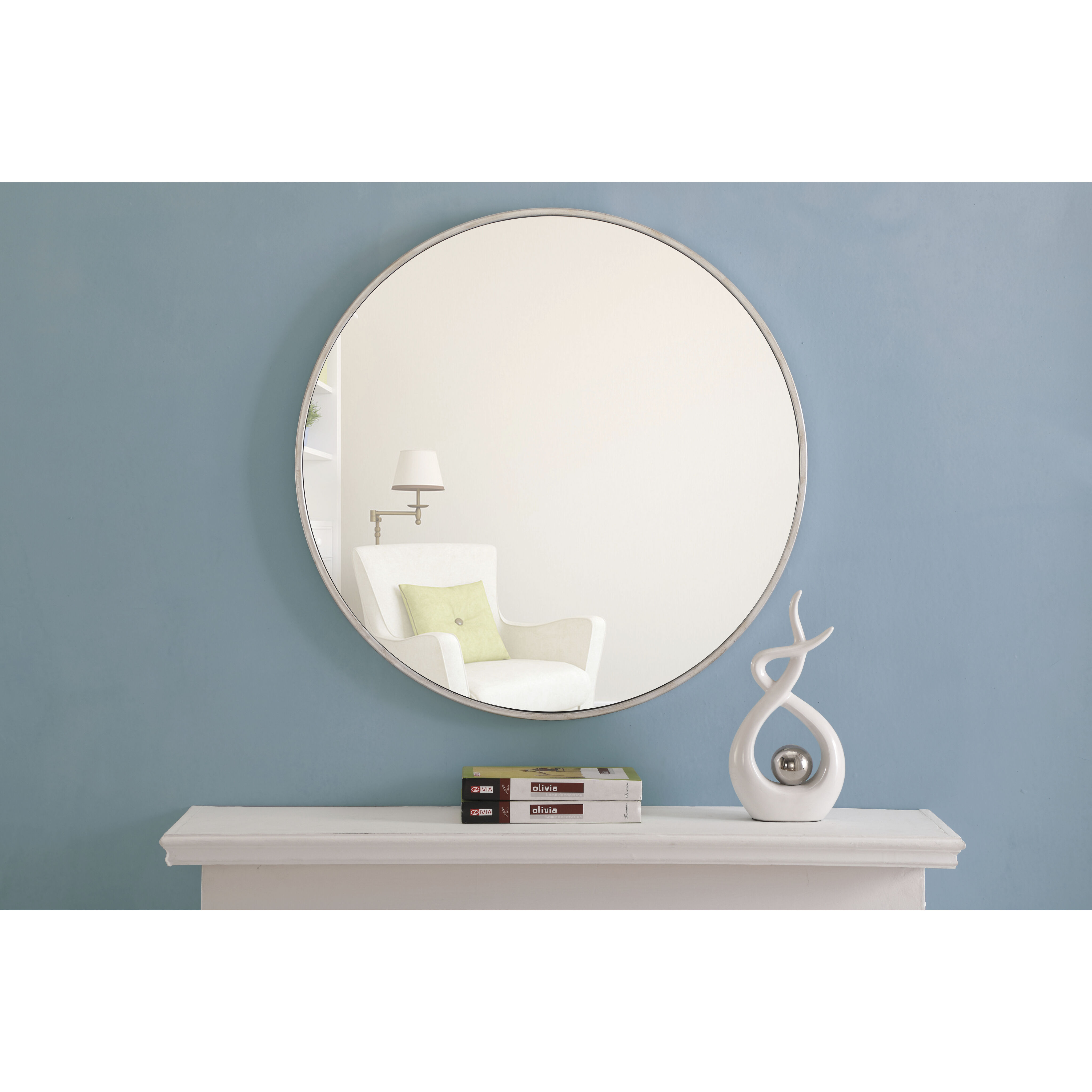 Eternity 28 X 28 inch Silver Wall Mirror