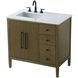 Blakely 36 X 34 inch Hazel Oak Bathroom Vanity Cabinet