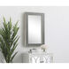 Oullette 36 X 20 inch Chevron Wall Mirror