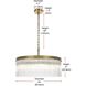 Harlow 6 Light 24 inch Satin Gold Chandelier Ceiling Light