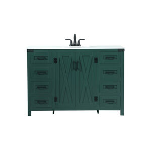 Grant 48 X 19 X 34 inch Green Vanity Sink Set