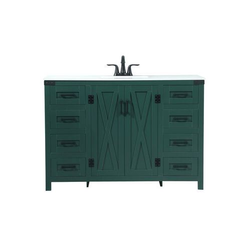 Grant 48 X 19 X 34 inch Green Vanity Sink Set