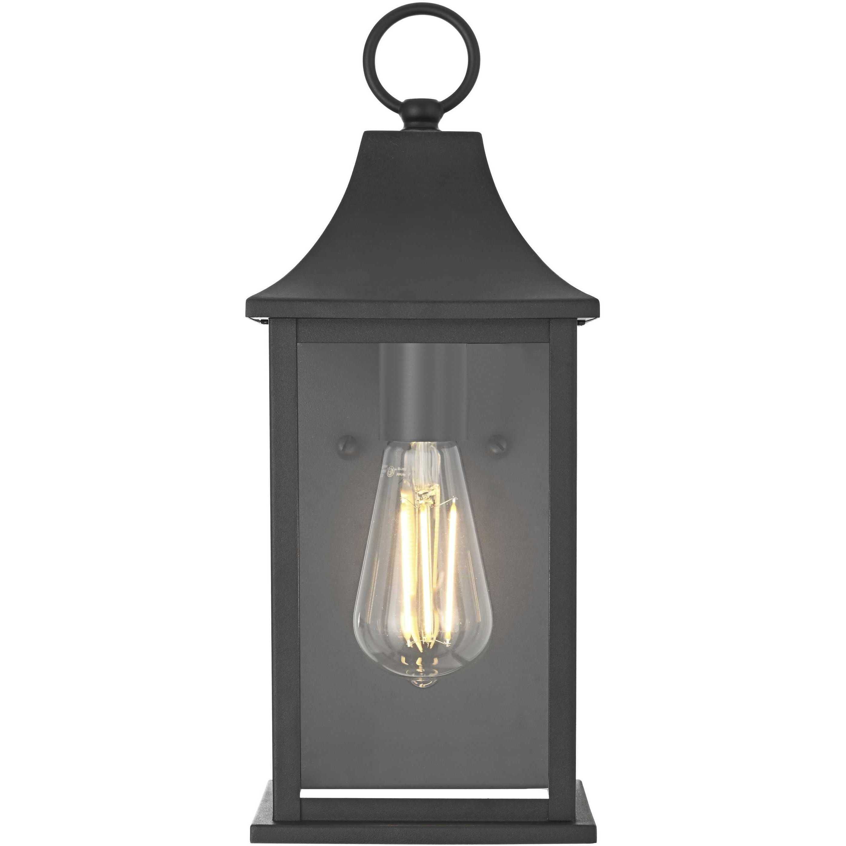 Shepard 1 Light 14.5 inch Black Outdoor Wall Sconce