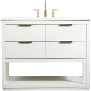 Larkin 42 X 22 X 34 inch White Vanity Sink Set
