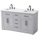 Remington 60 X 35 inch Grey Bathroom Vanity Cabinet