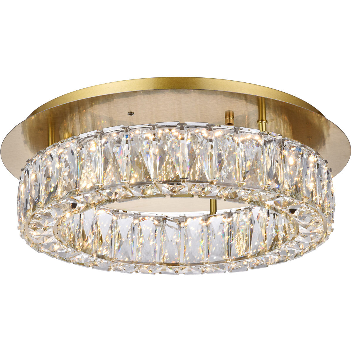 Monroe 18 inch Gold Flush Mount Ceiling Light
