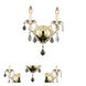 St. Francis 2 Light 13 inch Gold Wall Lamp Wall Light in Royal Cut