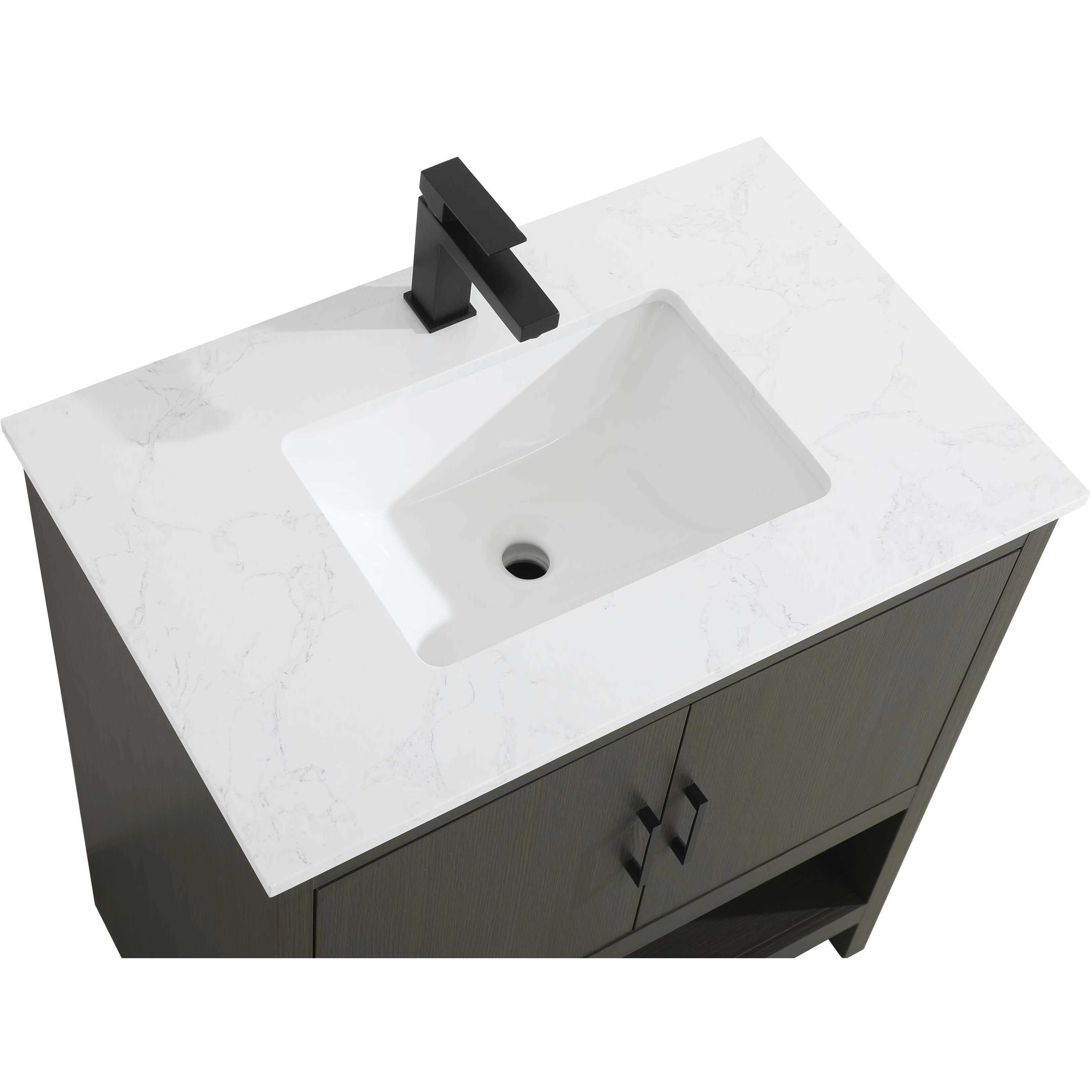 Ira 30 X 34 inch Mocha Brown Bathroom Vanity Cabinet