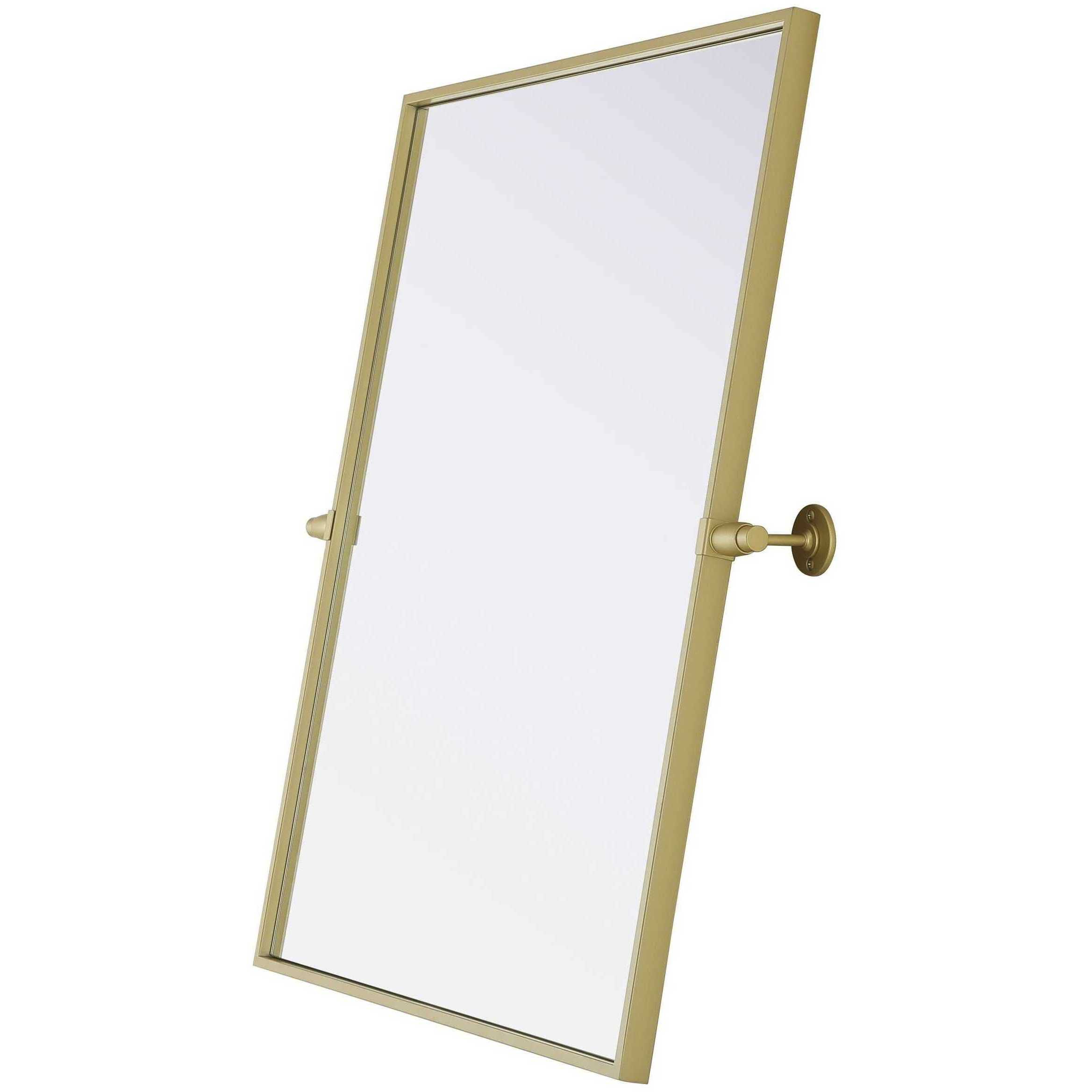 Amoura 30 X 24 inch Brass Mirror