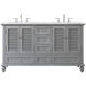 Rhodes 60 X 22 X 35 inch Grey Vanity Sink Set