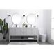 Heath 72 X 21.5 X 35 inch Grey Vanity Sink Set