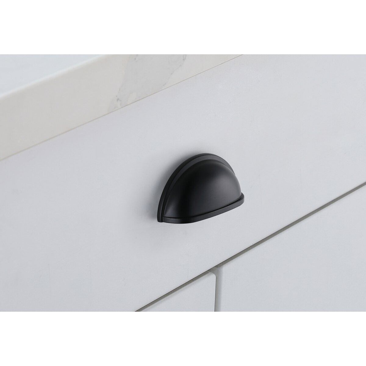Atticus Matte Black Hardware Drawer Pull, Set of 10